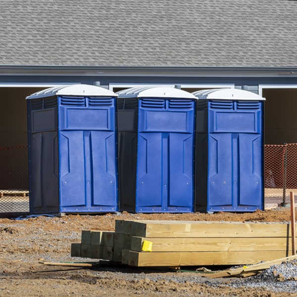 is there a specific order in which to place multiple porta potties in Brockway